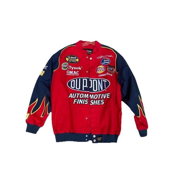 20th Anniversary 2004 Chase Authentic Jeff Gordon L Jacket Dupont Flames Nascar - Picture 2 of 16